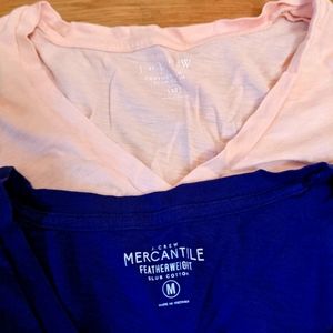 JCrew Mercantile featherweight slub cotton tees